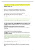 WGU D251 Advanced Auditing Exam &lpar;PDF&rpar; &vert; 2026 &vert; Practice Test &vert; Study Guide