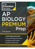 AP Biology Premium Prep 27th Edition Princeton Review 2026&sol;2027