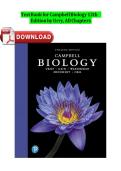 Test Bank for Campbell Biology&comma; 12th Edition by Lisa A&period; Urry et al&period; &lpar;Pearson&comma; 2020&rpar; &vert; ISBN&colon; 9780135188743 &vert; All Chapters &lpar;1-56&rpar;&NewLine;