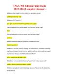 TNCC 9th Edition Final Exam Study Guide 2026&sol;2027