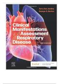 Test Bank - Clinical Manifestations and Assessment of Respiratory Disease&comma; 9th Edition &lpar;Des Jardins&comma; 2026&rpar;&comma; Newest Edition