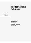 Complete Solutions Manual Applied Calculus 8th Edition Waner Costenoble 2026&sol;2027