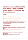 HESI RN Exit Exam V3 with NGN 2027&sol;2028 &vert; 135&plus; Practice Questions with Answers & Detailed Rationales &vert; Comprehensive RN Exit Exam Prep