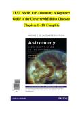 Test Bank for Astronomy&colon; A Beginner&rsquo;s Guide to the Universe 9th Edition by Chaisson &ndash; Chapters 1&ndash;18