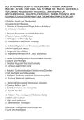 HESI RN PEDIATRICS &lpar;HEAD-TO-TOE ASSESSMENT & NURSING CARE&rpar; EXAM&NewLine;PRACTICE &ndash; ACTUAL STUDY GUIDE&comma; FULL TESTBANK&comma; 150&plus; PRACTICE QUESTIONS &&NewLine;100&percnt; CORRECT ANSWERS WITH RATIONALES&comma; EXAM PREPARATION&comma;&NewLine;CERTIFICATION EXAM&comma; 2026&sol;2027 LATEST UPDATE&comma; VERIFIED SOLUTI