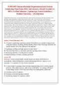 NURS 6053 INTERPROFESSIONAL ORGANIZATIONAL AND SYSTEMS LEADERSHIP FINAL EXAM QUESTIONS AND CORRECT ANSWERS PLUS RATIONALES&vert; INSTANT DOWNLOAD