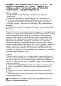 MATERNAL-CHILD NURSING &lpar;NUR 2513&rpar; FULL TESTBANK&colon; 120&plus; &NewLine;PRACTICE QUESTIONS & 100&percnt; CORRECT ANSWERS WITH &NewLine;RATIONALES EXAM PREPARATION AND COMPREHENSIVE &NewLine;PRACTICE EXAM - 2026&sol;2027 LATEST UPDATE