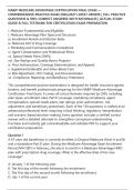 NABIP MEDICARE ADVANTAGE CERTIFICATION FINAL EXAM &mdash;&NewLine;COMPREHENSIVE PRACTICE EXAM 2026&sol;2027 LATEST UPDATE &vert; 150&plus; PRACTICE&NewLine;QUESTIONS & 100&percnt; CORRECT ANSWERS WITH RATIONALES &vert; ACTUAL STUDY&NewLine;GUIDE & FULL TESTBANK FOR CERTIFICATION EXAM PREPARATION