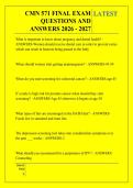 CMN 571 FINAL EXAM &NewLine;QUESTIONS AND &NewLine;ANSWERS 2026 - 2027
