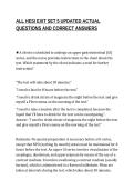 ALL HESI EXIT SET 5 UPDATED ACTUAL&NewLine;QUESTIONS AND CORRECT ANSWERS