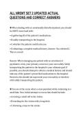 ALL NREMT SET 2 UPDATED ACTUAL&NewLine;QUESTIONS AND CORRECT ANSWERS