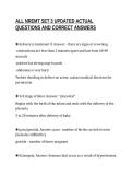 ALL NREMT SET 3 UPDATED ACTUAL&NewLine;QUESTIONS AND CORRECT ANSWERS
