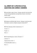 ALL NREMT SET 4 UPDATED ACTUAL&NewLine;QUESTIONS AND CORRECT ANSWERS