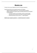 Summary Migration Law 