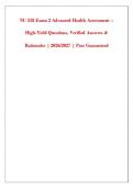 NU 518 Exam 2 Advanced Health Assessment &ndash; &NewLine;High-Yield Questions&comma; Verified Answers & &NewLine;Rationales &vert; 2026&sol;2027 &vert; Pass Guaranteed 