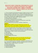 HESI EXIT FAMILY NURSE PRACTITIONER FINAL EXAM &NewLine;ACTUAL EXAM COMPLETE QUESTIONS AND CORRECT &NewLine;DETAILED ANSWERS &lpar;100&percnt; CORRECT VERIFIED &NewLine;SOLUTIONS&rpar; NEWEST UPDATED VERSION &vert;GUARANTEED &NewLine;PASS A&plus; 