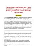 Cannon Trust School I Exam Latest Update &NewLine;2026&vert;2027&vert; A Comprehensive Review Of 250 &NewLine;Practice Questions with Answers Rationales&vert;  &NewLine;Pass Guaranteed 