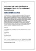 Pennsylvania &lpar;PA&rpar; ASBOG Fundamentals of &NewLine;Geology Exam &vert; Latest Verified Questions and &NewLine;Detailed Answers 