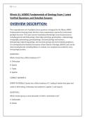 Illinois &lpar;IL&rpar; ASBOG Fundamentals of Geology Exam &vert; Latest &NewLine;Verified Questions and Detailed Answers