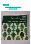 Test Bank For Dynamic Business Law&comma; 6th Edition By Nancy Kubasek&NewLine;