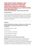 HESI PN EXIT EXAM VERSION 4 &lpar;V4&rpar; 2026&sol;2027 &vert; NGN-STYLE PRACTICE QUESTIONS&comma; VERIFIED ANSWERS & DETAILED RATIONALES &vert; A&plus; STUDY GUIDE &vert; JUST RELEASED PDF