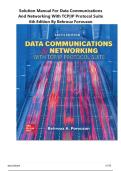 Solution Manual For data communications and networking with TCP&vert;IP Protocol Suite 6th Edition By behrouz forouzan