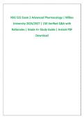 NSG 533 Exam 2 Advanced Pharmacology &vert; Wilkes &NewLine;University 2026&sol;2027 &vert; 150 Verified Q&A with &NewLine;Rationales &vert; Grade A&plus; Study Guide &vert; Instant PDF &NewLine;Download 