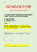 NR 603 CEA EXAM &sol;ACTUAL NR 603 CEA FINAL EXAM &NewLine;2026&sol;2027 PRACTICE QUESTIONS AND STUDY GUIDE &NewLine;COMPLETE ACCURATE EXAM REAL QUESTIONS AND &NewLine;CORRECT DETAILED SOLUTIONS WITH RATIONALES &NewLine;&lpar;100&percnt; EXPERT VERIFIED ANSWERS&rpar;