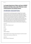 Los Angeles Department of Water and Power &lpar;LADWP&rpar; &NewLine;Electrical Craft Helper &lpar;Class Code 3799&rpar; Exam &vert; Latest &NewLine;Verified Questions and Detailed Answers 