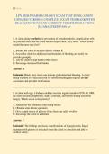 LPN HESI PHARMACOLOGY EXAM TEST BANK &lpar;A NEW &NewLine;UPDATED VERSION&rpar; COMPLETE EXAM TESTBANK WITH &NewLine;REAL QUESTIONS AND CORRECT VERIFIED SOLUTIONS &NewLine;&vert;GUARANTEED PASS A&plus;