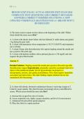 HESI RN EXIT EXAM &sol; ACTUAL HESI RN EXIT EXAM 2026 &NewLine;COMPLETE TEST QUESTIONS AND CORRECT DETAILED &NewLine;ANSWERS &lpar;CORRECT VERIFIED SOLUTIONS&rpar; A NEW &NewLine;UPDATED VERSION &vert;GUARANTEED PASS A&plus; &lpar;BRAND NEW&excl;&excl;&rpar; &NewLine;RN HESI EXIT 