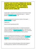 MATERNITY HESI TEST BANK &lpar;COMBINED RED HESI AND &NewLine;OTHER SOURCES&rpar; ACTUAL EXAM &lbrack;QUESTION 1-200&rsqb; AND &NewLine;ANSWERS UPDATED 2026&sol;2027 &vert; 100&percnt; VERIFIED &vert; &NewLine;DETAILED RATIONALES &ndash; PASS GUARANTEED A&plus; &NewLine;GRADED &vert; INSTANT DOWNLOAD