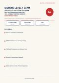 Siemens Level 1 Certification Exam Prep Guide and Practice 2026&sol;2027 &ndash; Questions and Answers &vert; 100&percnt; Verified &vert; Detailed Rationales &ndash; Pass Guaranteed &ndash; A&plus; Graded 