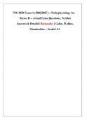 NSG 3850 Exam 4 &lpar;2026&sol;2027&rpar; &ndash; Pathophysiology for &NewLine;Nurses II &ndash; Actual Exam Questions&comma; Verified &NewLine;Answers & Detailed Rationales &vert; Galen&comma; Walden&comma; &NewLine;Chamberlain &ndash; Graded A&plus;