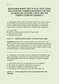 HESI RADIOGRAPHY TEST ACTUAL TEST LATEST &NewLine;2026 COMPLETE VERIFIED QUESTIONS AND WELL &NewLine;ELABORATED ANSWERS &lpar;A NEW UPDATED &NewLine;VERSION&rpar; &vert;ALREADY GRADED A&plus;