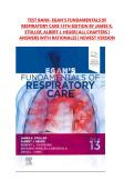 TEST BANK- EGAN'S FUNDAMENTALS OF  RESPIRATORY CARE 13TH EDITION BY JAMES K&period;  STOLLER&comma; ALBERT J&period; HEUER&vert; ALL CHAPTERS &vert;  ANSWERS WITH RATIONALES &vert; NEWEST VERSION