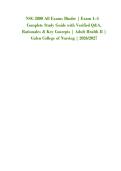 NSG 3800 All Exams Binder &vert; Exam 1&ndash;4 &NewLine;Complete Study Guide with Verified Q&A&comma; &NewLine;Rationales & Key Concepts &vert; Adult Health II &vert; &NewLine;Galen College of Nursing &vert; 2026&sol;2027