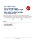 PRN 1409 Client-Centered Care III Final Exam and Practice 2026&sol;2027 &ndash; Questions and Answers &vert; 100&percnt; Verified &vert; Complete Verified Answers &ndash; Pass Guaranteed &ndash; A&plus; Graded&NewLine;&NewLine;