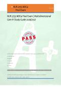 NUR 2755 MDC4 Final Exam &vert; Multidimensional &NewLine;Care IV Study Guide 2026&sol;2027 