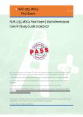 NUR 2755 MDC4 Final Exam &vert; Multidimensional &NewLine;Care IV Study Guide 2026&sol;2027 &NewLine; 