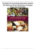 Test Bank for Accounting Information Systems 4th Edition&comma;2024 by Vernon Richardson&comma; Chengyee Chang&comma; Rod Smith&comma;LATEST UPDATE