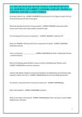 GCU BIO 202 EXAM 2025 &vert; BLOOD VESSELS AND HEART REVIEW &vert; ALL QUESTIONS AND CORRECT ANSWERS &vert; ALREADY GRADED A&plus; &vert; VERIFIED ANSWERS &vert; LATEST VERSION&NewLine;