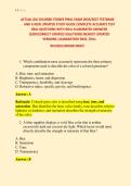 ACTUAL GIA COLORED STONES FINAL EXAM 2026&sol;2027 TESTBANK &NewLine;AND A NEW UPDATED STUDY GUIDE COMPLETE ACCURATE TEST &NewLine;REAL QUESTIONS WITH WELL ELABORATED ANSWERS &NewLine;&lpar;100&percnt;CORRECT VERIFIED SOLUTIONS&rpar; NEWEST UPDATED &NewLine;VERSIONS &vert;GUARANTEED PASS&period; &lpar;FULL &NewLine;REVISED&rpar; BR
