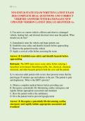 NYS EMT-B STATE EXAM WRITTEN LATEST EXAM &NewLine;2026 COMPLETE REAL QUESTIONS AND CORRECT &NewLine;VERIFIED ANSWERS WITH RATIONALES NEW &NewLine;UPDATED VERSION LATEST 2026 &vert; GUARANTEED A&plus;