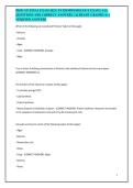BIOD 331 FINAL EXAM 2025 &vert; PATHOPHYSIOLOGY EXAM &vert; ALL QUESTIONS AND CORRECT ANSWERS &vert; ALREADY GRADED A&plus; &vert; VERIFIED ANSWERS&NewLine;