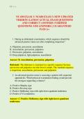 NU 650 EXAM 3 &sol; NU650 EXAM 3 &lpar;NEW UPDATED &NewLine;VERSION&rpar; LATEST ACTUAL EXAM QUESTIONS &NewLine;AND CORRECT ANSWERS &lpar;VERIFIED &NewLine;QUESTIONS AND ANSWERS&rpar; &vert; GUARANTEED &NewLine;PASS A&plus; 