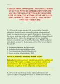 COMSAE PHASE 1 FORM 113 EXAM &sol; COMSAE FORM &NewLine;250 ACTUAL PHASE 1 EXAM 2026&sol;2027 COMPLETE &NewLine;ACCURATE EXAM APPROVED QUESTIONS WITH &NewLine;WELL ELABORATED ANSWERS AND RATIONALES &NewLine;&lpar;100&percnt; CORRECT VERIFIED SOLUTIONS&rpar; NEWEST &NewLine;UPDATED VERSION 2026