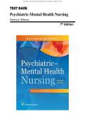Test Bank - Psychiatric-Mental Health Nursing 7th Edition &lpar;Videbeck&comma; 2019&rpar; Chapter 1-25 &vert; All Chapters 