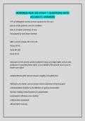 HONDROS NUR 205 EXAM 1 QUESTIONS WITH ACCURATE ANSWERS