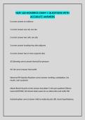 NUR 160-HONDROS EXAM 1 QUESTIONS WITH ACCURATE ANSWERS